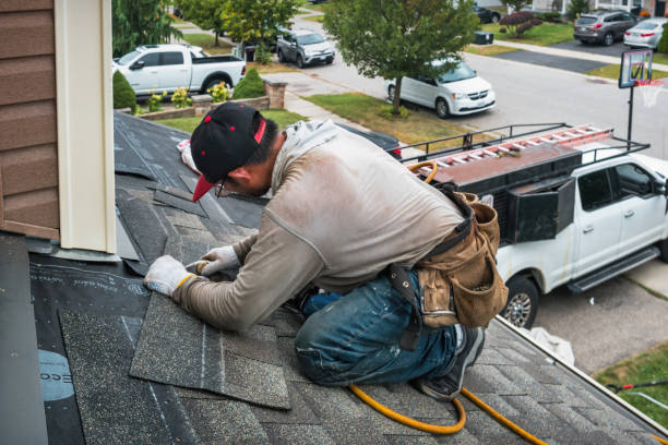 Professional Roofing technician working in Luthersburg, PA